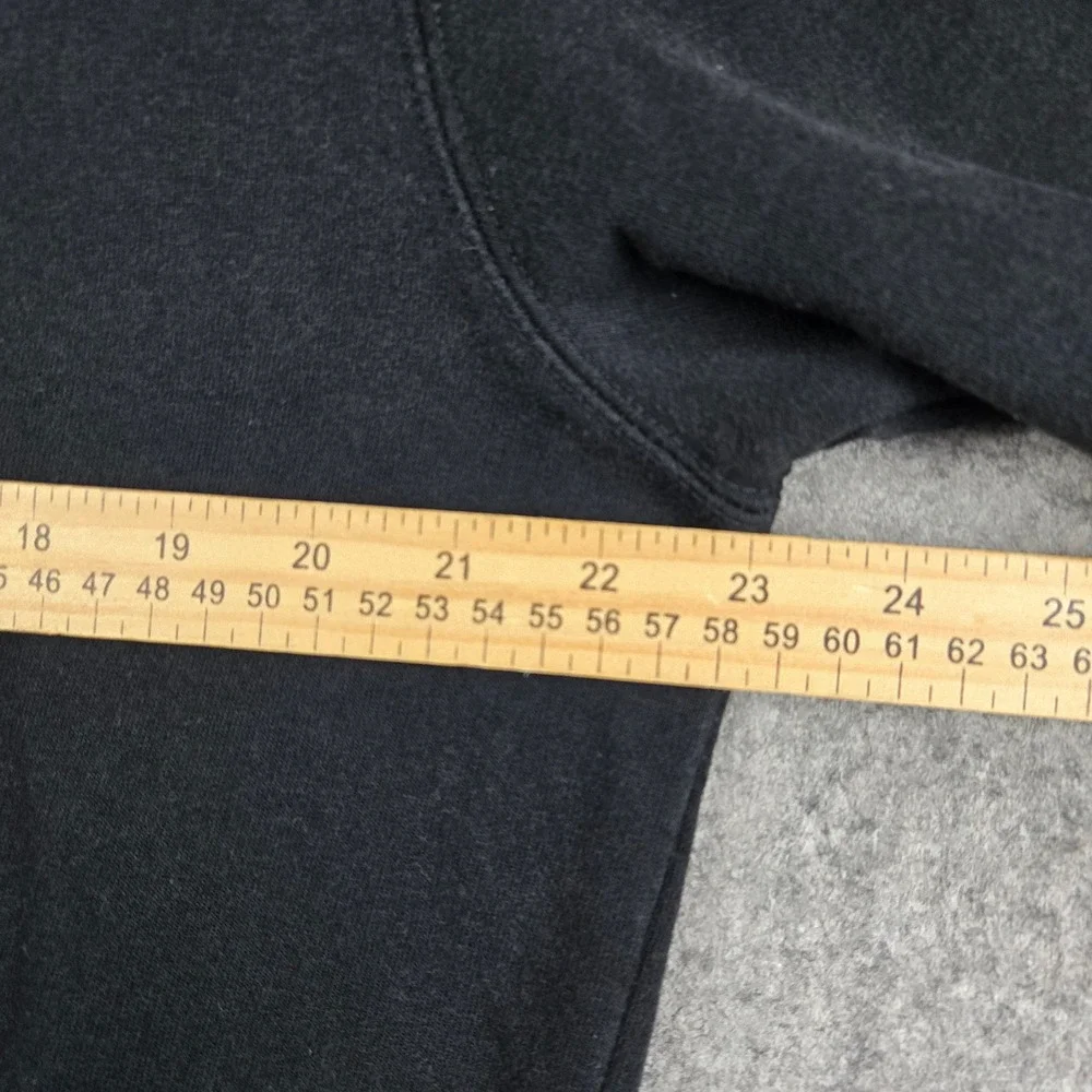 True Religion Zip Up Hoodie Mens XL Black Gold Big Horseshoe Logo Y2K Streetwear